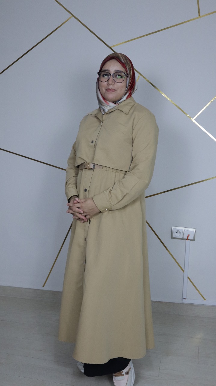 Trench beige avec ceinture 